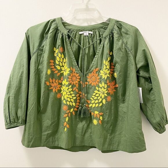 O’NEILL Aven Embroidered Floral Top - Size Small - Picture 1 of 8